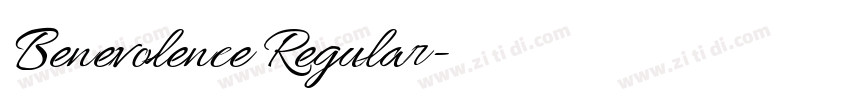 Benevolence Regular字体转换 Benevolence Regular字体转换